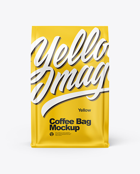 Matte Coffee Bag Mockup PSD #2