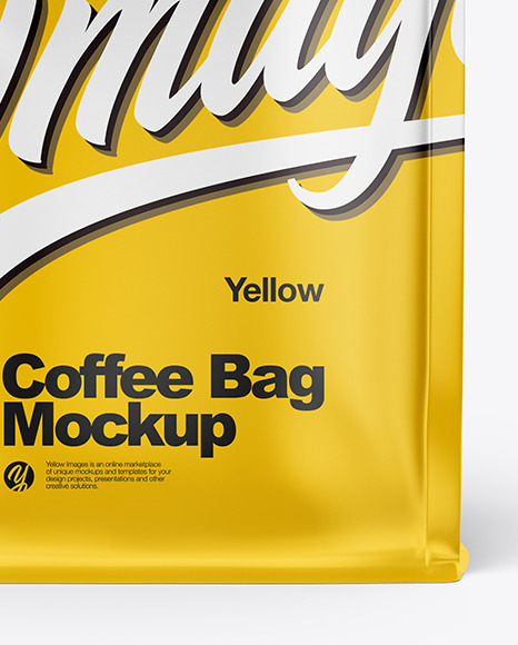 Matte Coffee Bag Mockup PSD #4