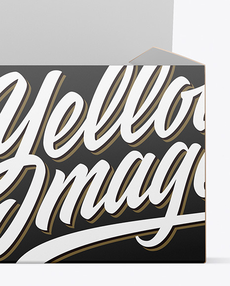 Opened Paper Box Mockup PSD #2