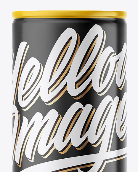 Glossy Drink Can Mockup PSD #6