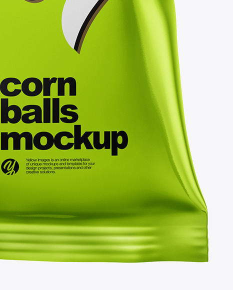 Matte Bag With Corn Balls Mockup PSD #5