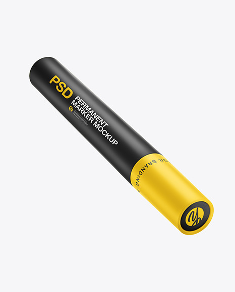 Matte Permanent Marker Mockup PSD #2