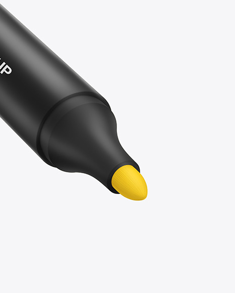 Matte Permanent Marker Mockup PSD #1