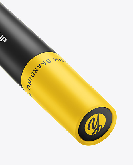 Matte Permanent Marker Mockup in Stationery Mockups on Yellow Images Object Mockups