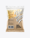 Matte Bag With Corn Sticks Mockup