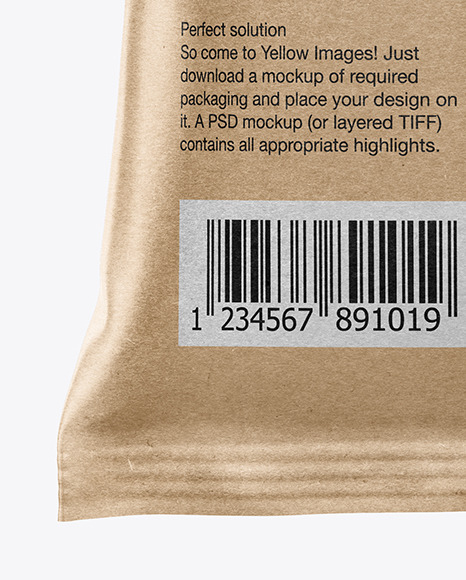 Download Matte Bag With Corn Flakes Mockup In Bag Sack Mockups On Yellow Images Object Mockups