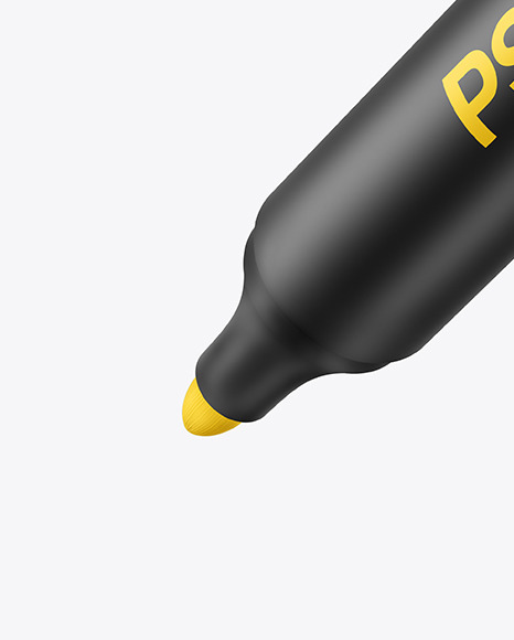 Matte Permanent Marker Mockup PSD #1