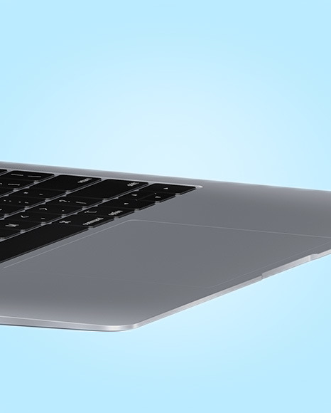 Space Gray MacBook Air Mockup PSD #7