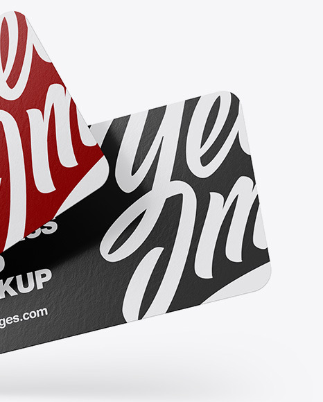 Paper Business Cards Mockup PSD #1