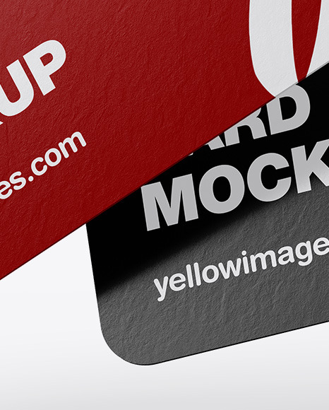 Paper Business Cards Mockup PSD #6