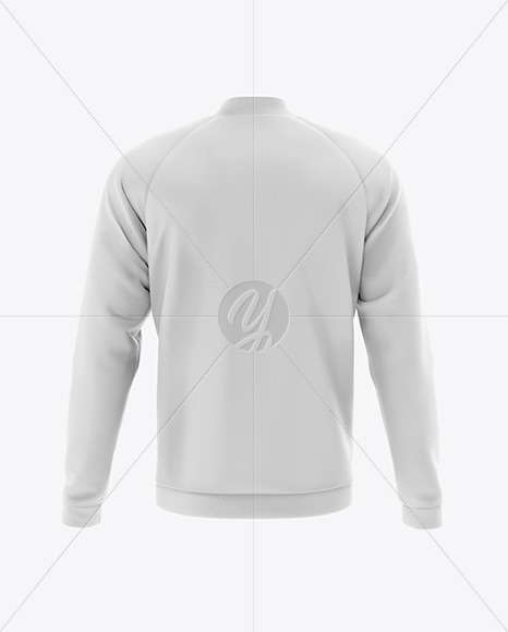 Men S Raglan Bomber Jacket Mockup Back View In Apparel Mockups On Yellow Images Object Mockups