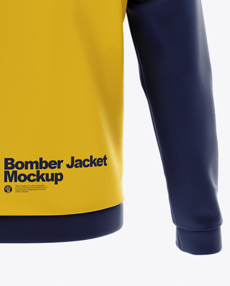 Download Men's Raglan Bomber Jacket Mockup - Back View in Apparel ...