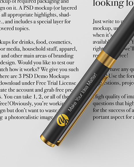 Download A5 Paper With Pen Mockup In Stationery Mockups On Yellow Images Object Mockups PSD Mockup Templates