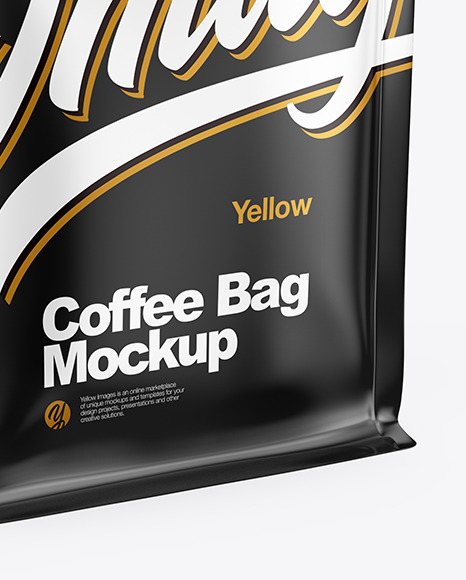 Glossy Coffee Bag Mockup PSD #4