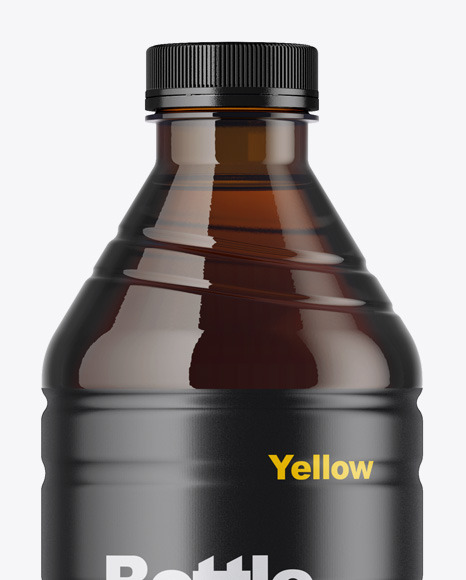 Amber Bottle Mockup PSD #1