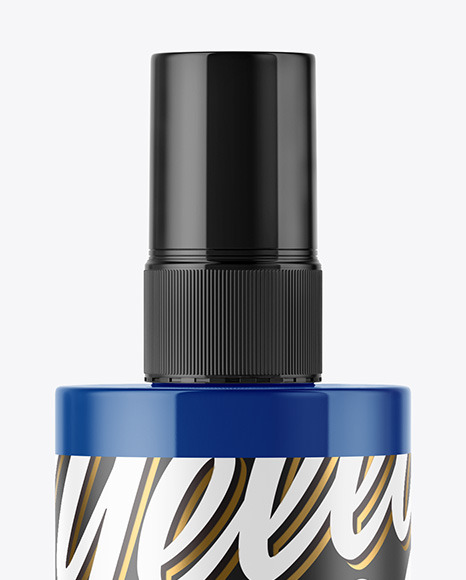 Glossy Spray Bottle Mockup PSD #1