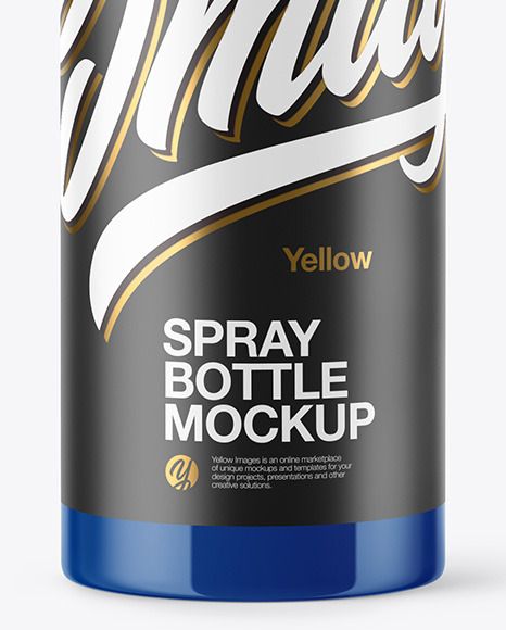 Glossy Spray Bottle Mockup PSD #7