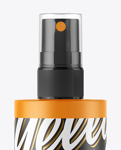 Matte Spray Bottle Mockup PSD #2
