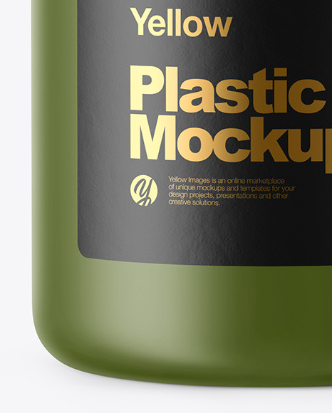 Matte Plastic Jar Mockup PSD #4