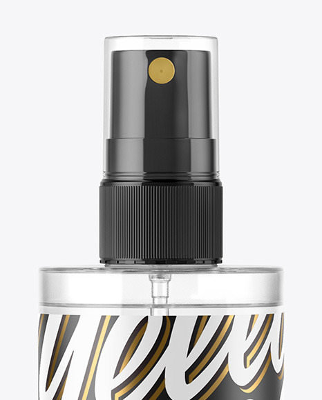 Clear Spray Bottle Mockup PSD #2