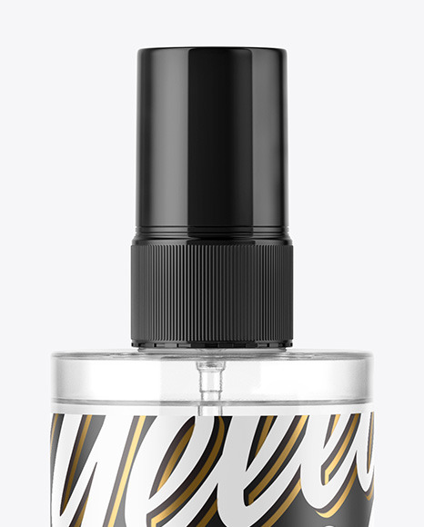 Clear Spray Bottle Mockup PSD #1