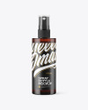 Amber Spray Bottle Mockup