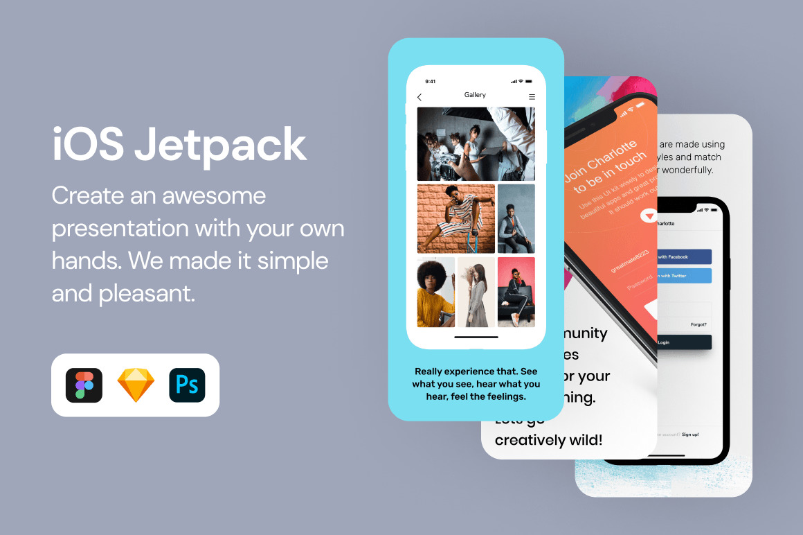 Ios Jetpack 2 In Social Media Templates On Yellow Images Creative Store