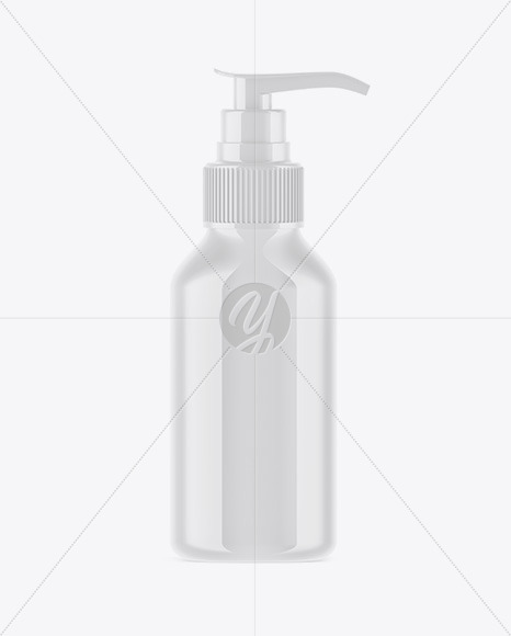 Download Glossy Cosmetic Bottle With Pump Mockup In Bottle Mockups On Yellow Images Object Mockups Yellowimages Mockups