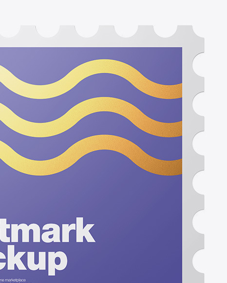 Square Postmark Mockup