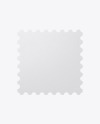 Square Textured Postmark Mockup