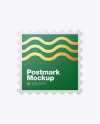 Square Textured Postmark Mockup