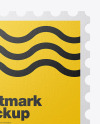 Square Textured Postmark Mockup