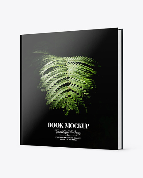 Download Book W Glossy Cover Mockup Half Side View In Stationery Mockups On Yellow Images Object Mockups Yellowimages Mockups