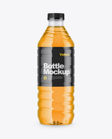Orange Drink Bottle Mockup PSD #2