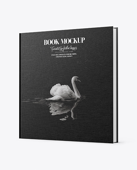 Book w  Fabric Cover Mockup   Half Side View PSD #2