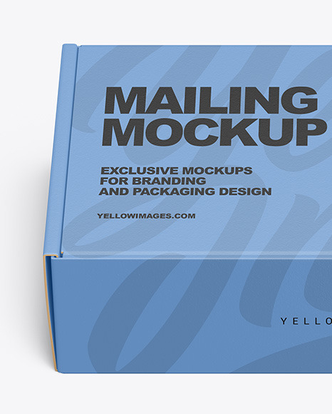 Download Paper Box Mockup In Box Mockups On Yellow Images Object Mockups PSD Mockup Templates