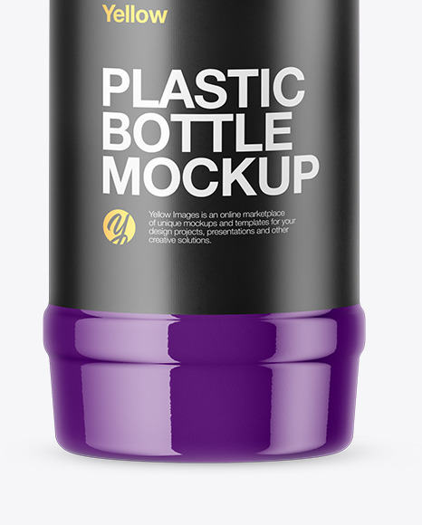 Download Pet Glossy Bottle Mockup In Bottle Mockups On Yellow Images Object Mockups