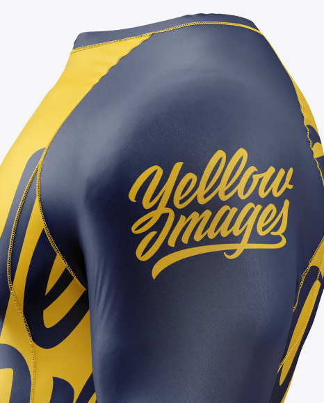 Download Men S Long Sleeve Jersey On Athletic Body Mockup In Apparel Mockups On Yellow Images Object Mockups