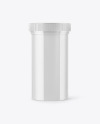 Glossy Plastic Jar Mockup