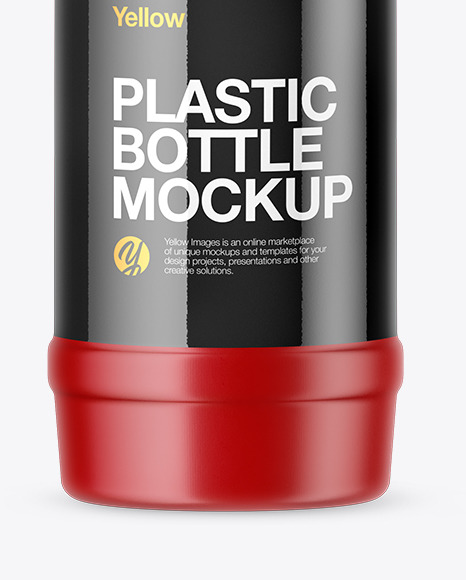 PET Matte Bottle Mockup