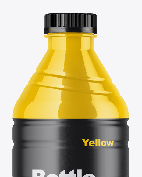 Glossy Drink Bottle Mockup PSD #1