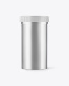 Metallized Plastic Jar Mockup