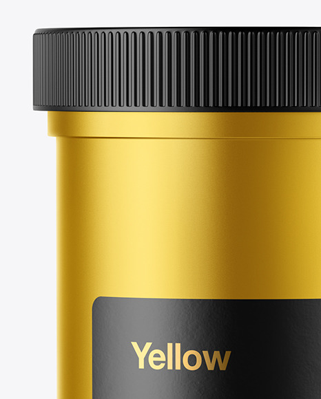 Download Metallized Plastic Jar Mockup In Jar Mockups On Yellow Images Object Mockups PSD Mockup Templates