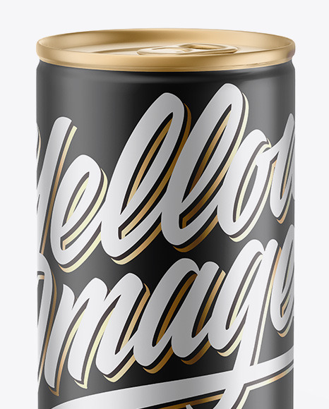 Matte Metallic Drink Can Mockup PSD #5