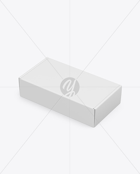 Download Paper Box Mockup Half Side View High Angle Shot In Box Mockups On Yellow Images Object Mockups