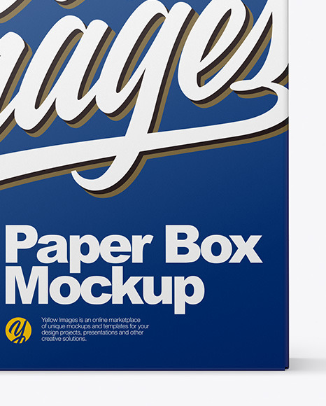 Opened Paper Box Mockup PSD #4