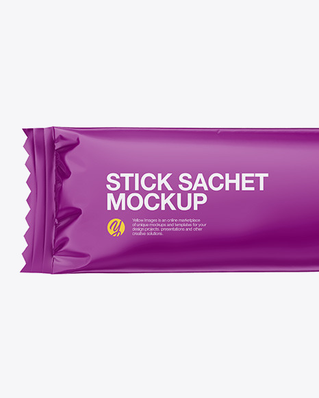 Glossy Stick Sachet Mockup PSD #2