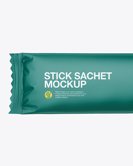 Download Matte Sachet Stick Psd Mockup Yellow Images