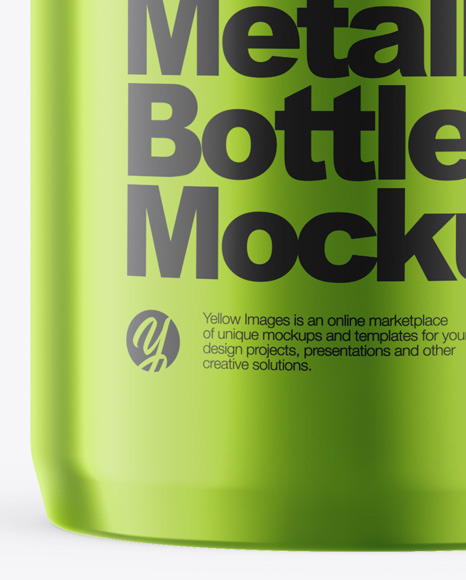 Metallic Bottle Mockup PSD #1