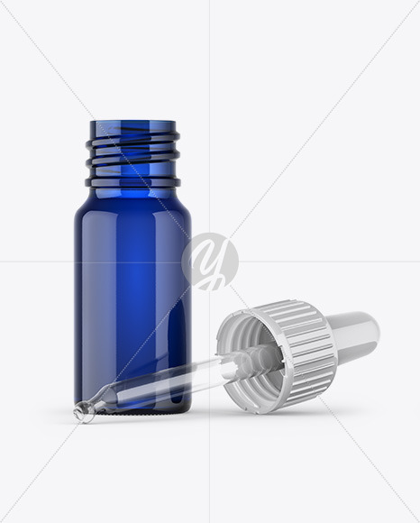 Download 5ml Frosted Blue Glass Dropper Bottle Yellowimages